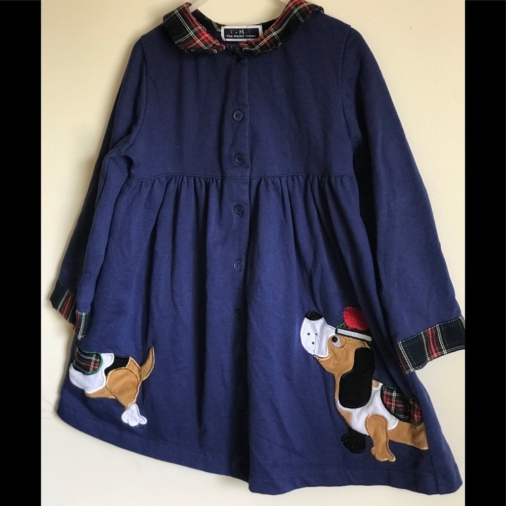 Vintage Custom Girls Beagle Dress